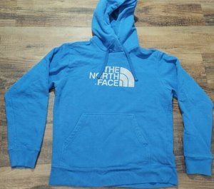 North Face Hoodie Pullover Sweatshirt Half Dome Men's Small Blue